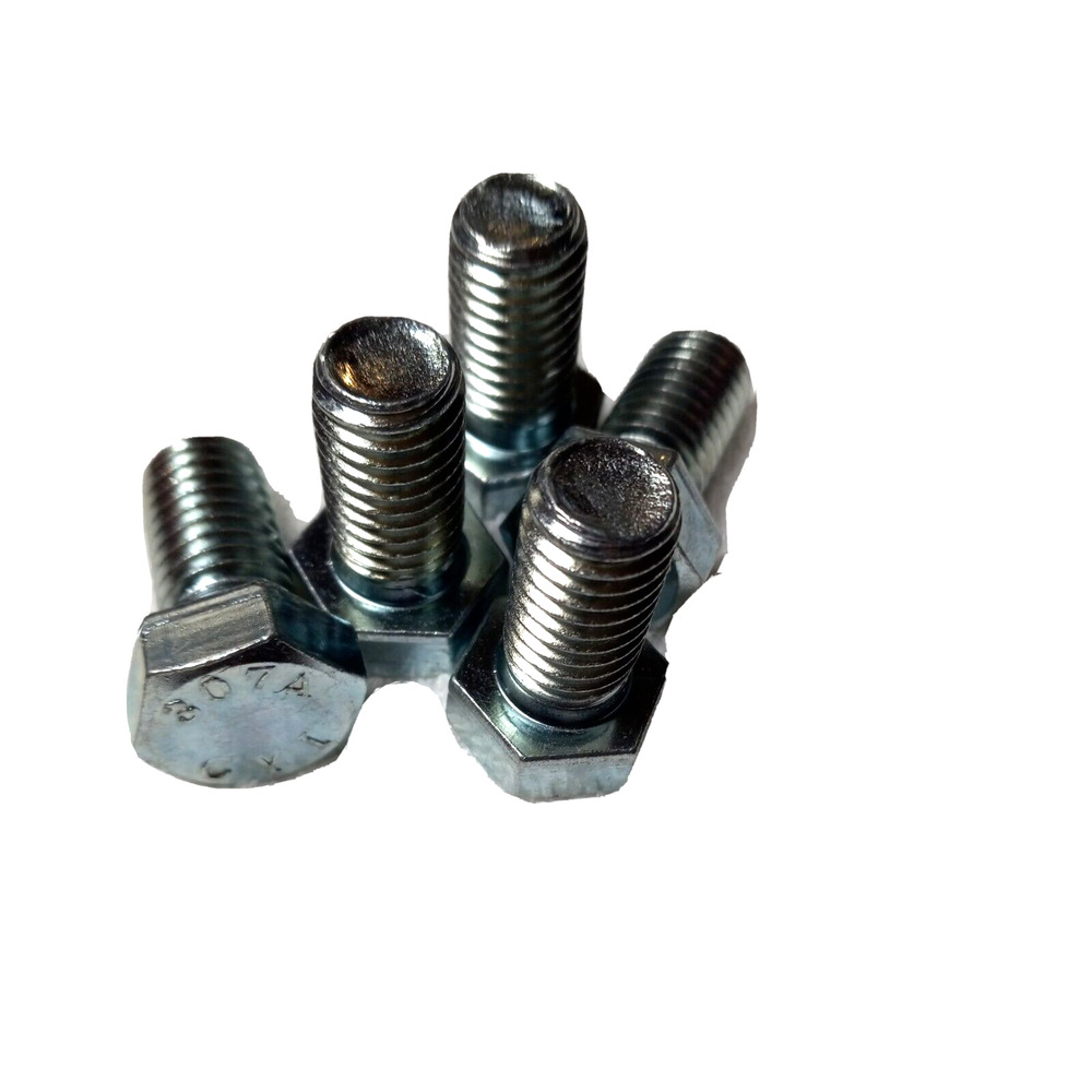 1/2"-13 x 3/4" (FT) Coarse Thread A307 Grade A Hex Bolt Zinc Plated lot of 25